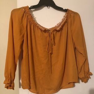 Ladies Charla Russe pretty orange rust shirt sz Xl